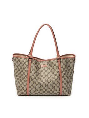 Gucci Joy Tote Pink Beige Supreme Canvas